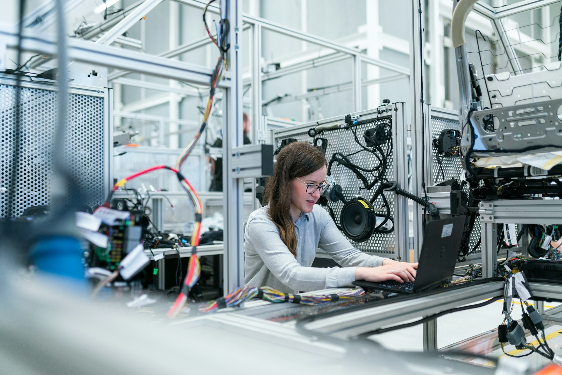 woman-surrounded-equipment